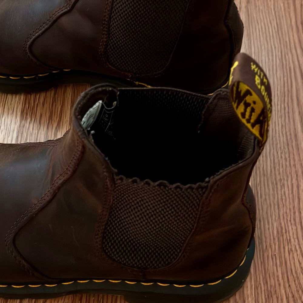 Dr. Martens Brown Leather Boots | Classic AirWair Style - Picture 4 of 7